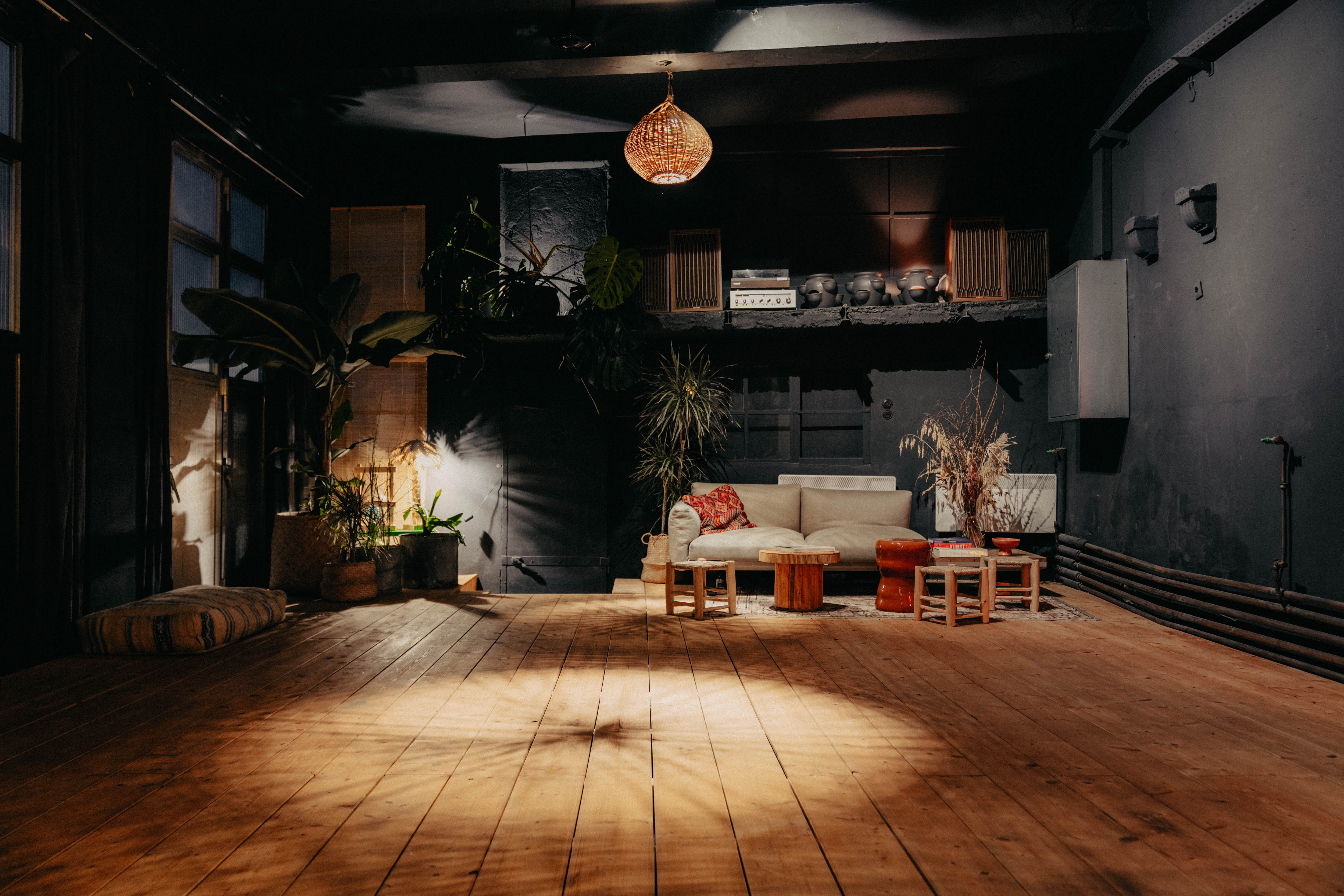 Blick in die Werkstatt des Fontana Klub.